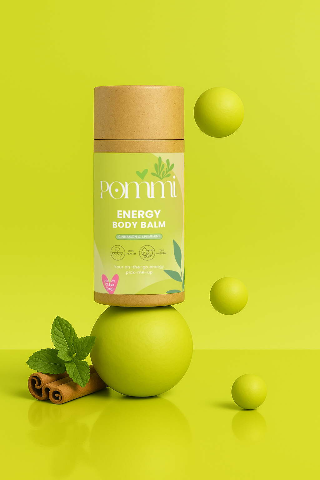 Energy Body Balm – Energizing Moisturizer with Spearmint, Lemon & Cinnamon