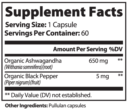Ashwagandha Capsules – Organic Stress Relief & Energy Support