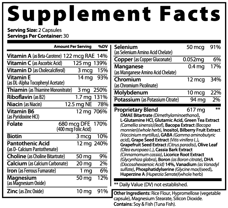 Brain & Focus Capsules – Boost Memory & Concentration