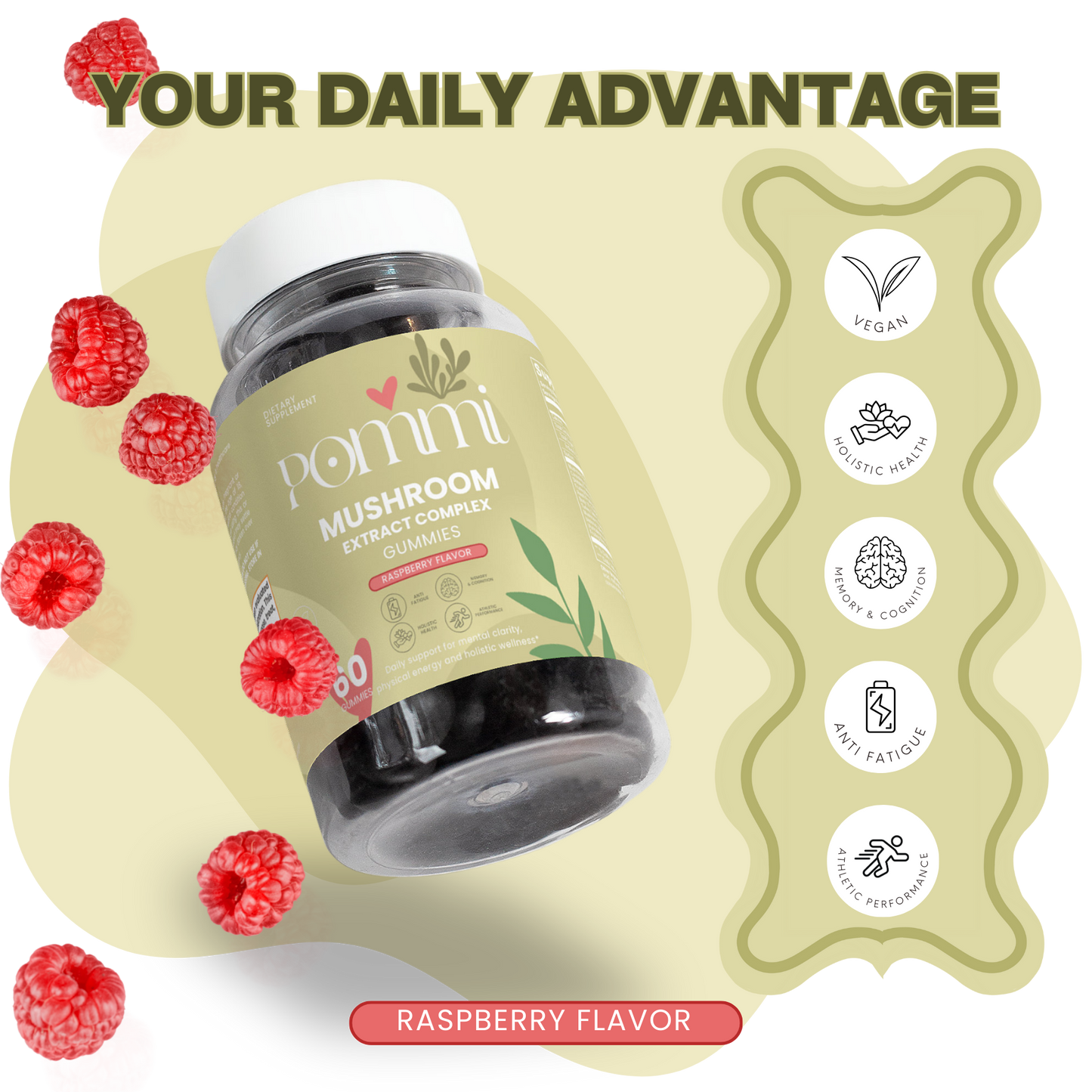 Mushroom Extract Complex Gummies – Focus, Energy & Wellness