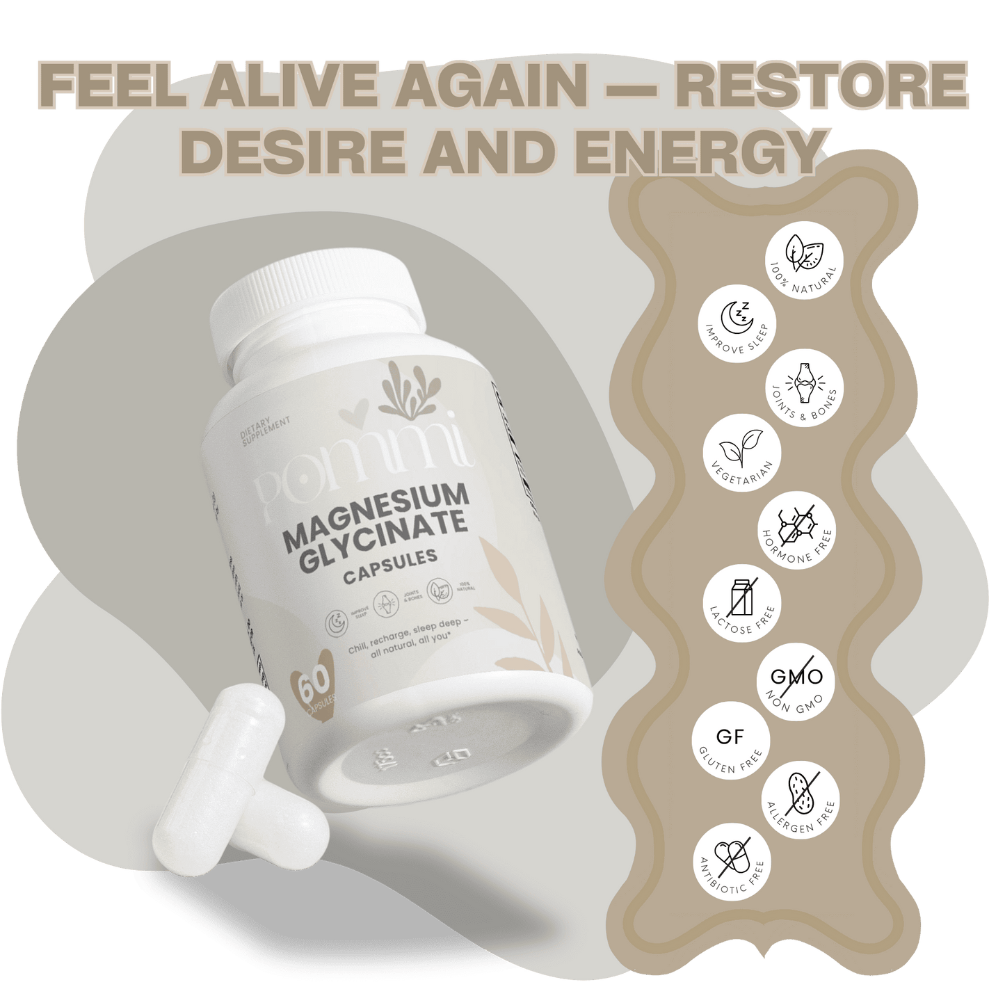 Magnesium Glycinate Capsules – High Absorption, Relaxation & Sleep Support