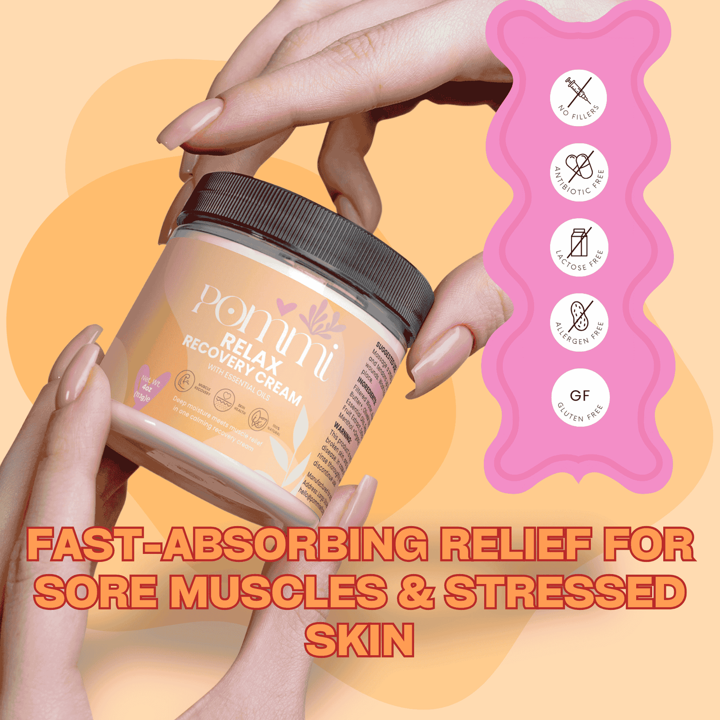 Relax Recovery Cream | Muscle Recovery & Intense Skin Hydration