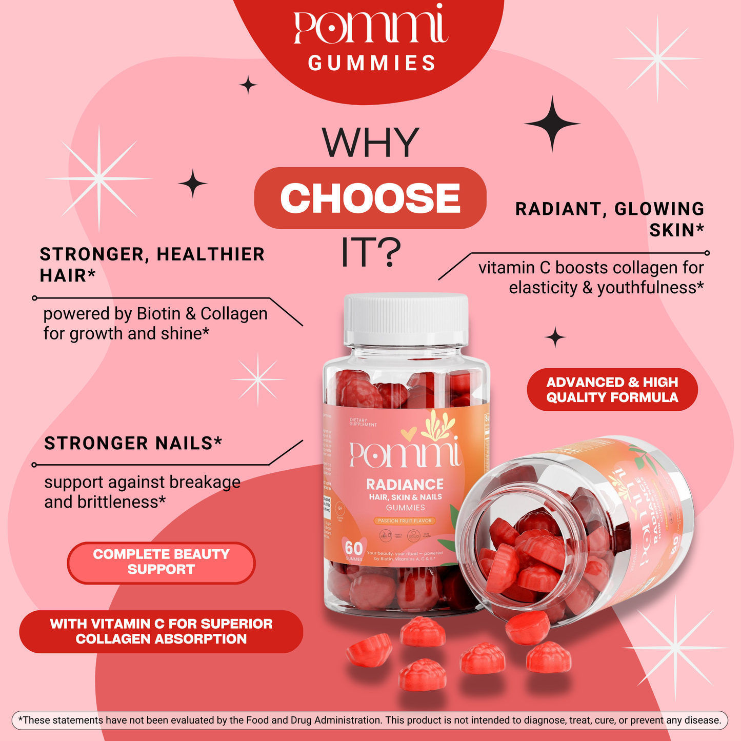 Radiance | Hair, Skin & Nails Gummies with Biotin & Collagen