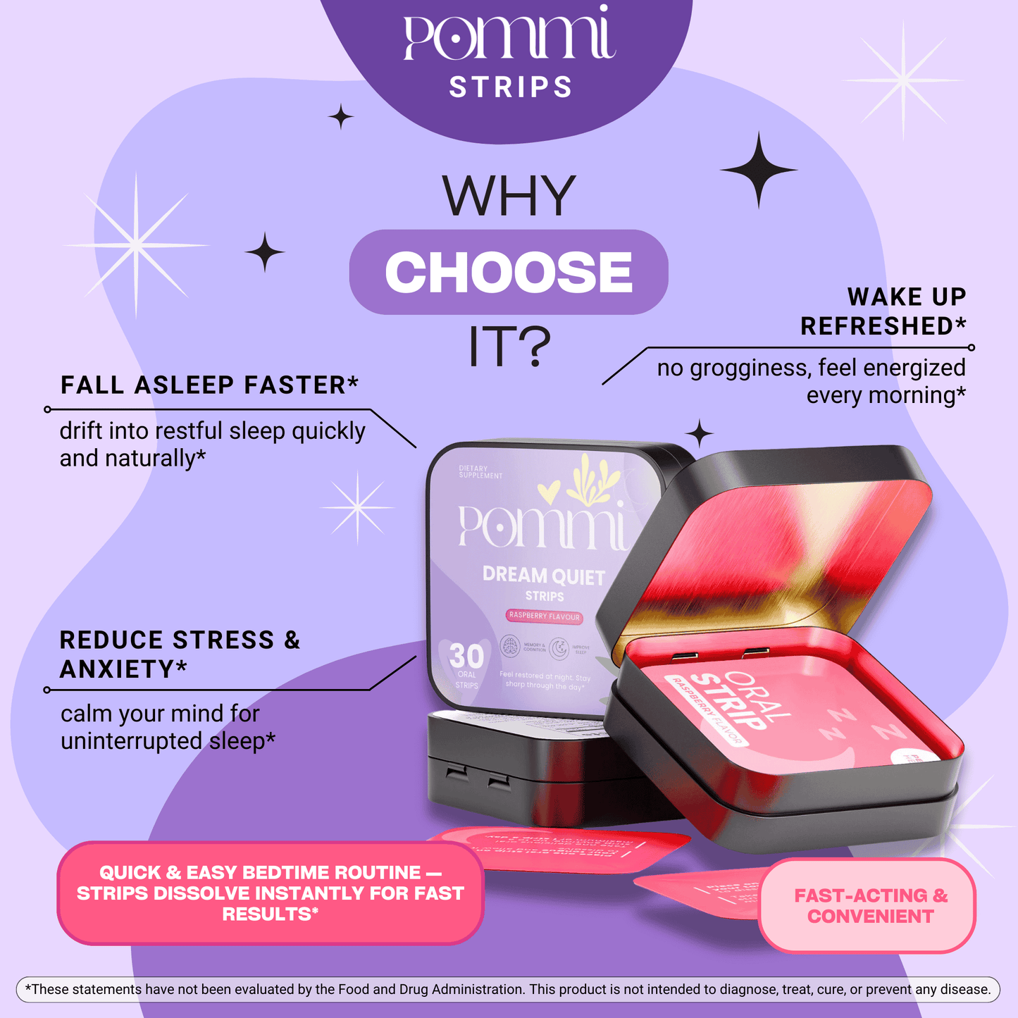 Dream Quiet Strips — Fast-Acting Natural Sleep Support for Restful Nights