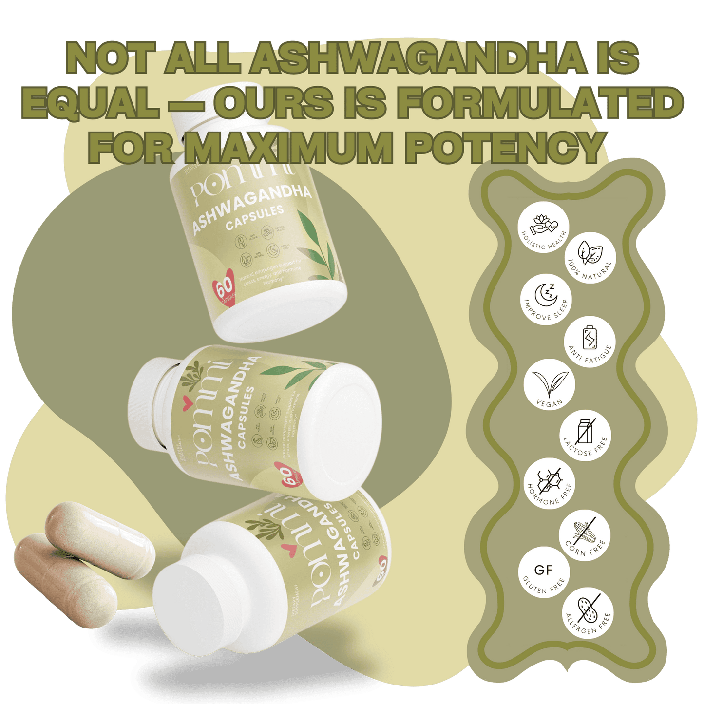 Ashwagandha Capsules – Organic Stress Relief & Energy Support