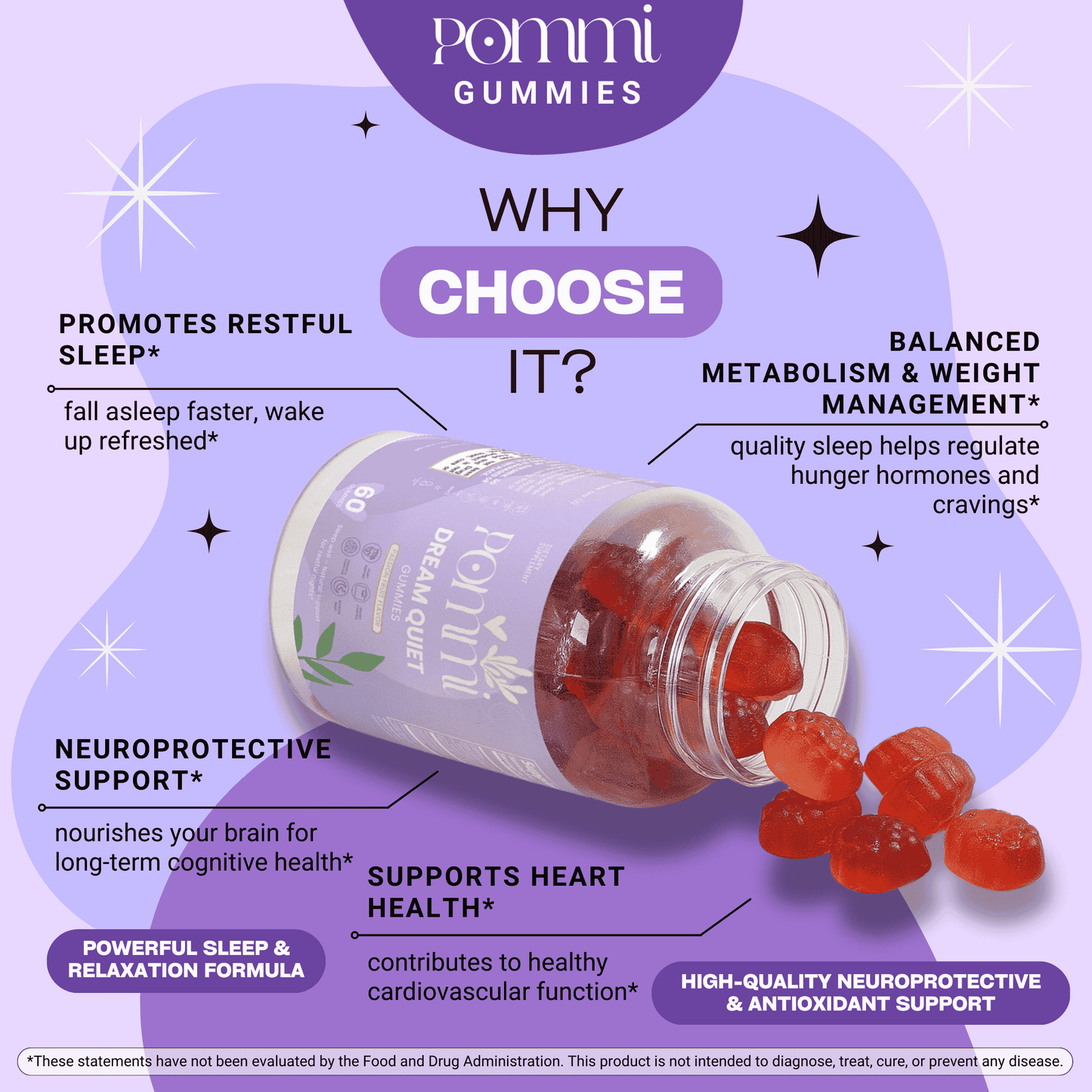 Dream Quiet Gummies – Deep Sleep & Calm Mind