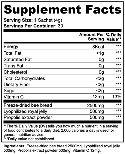 Bee Bread Powder | Natural Superfood Rich in Vitamins & Antioxidants