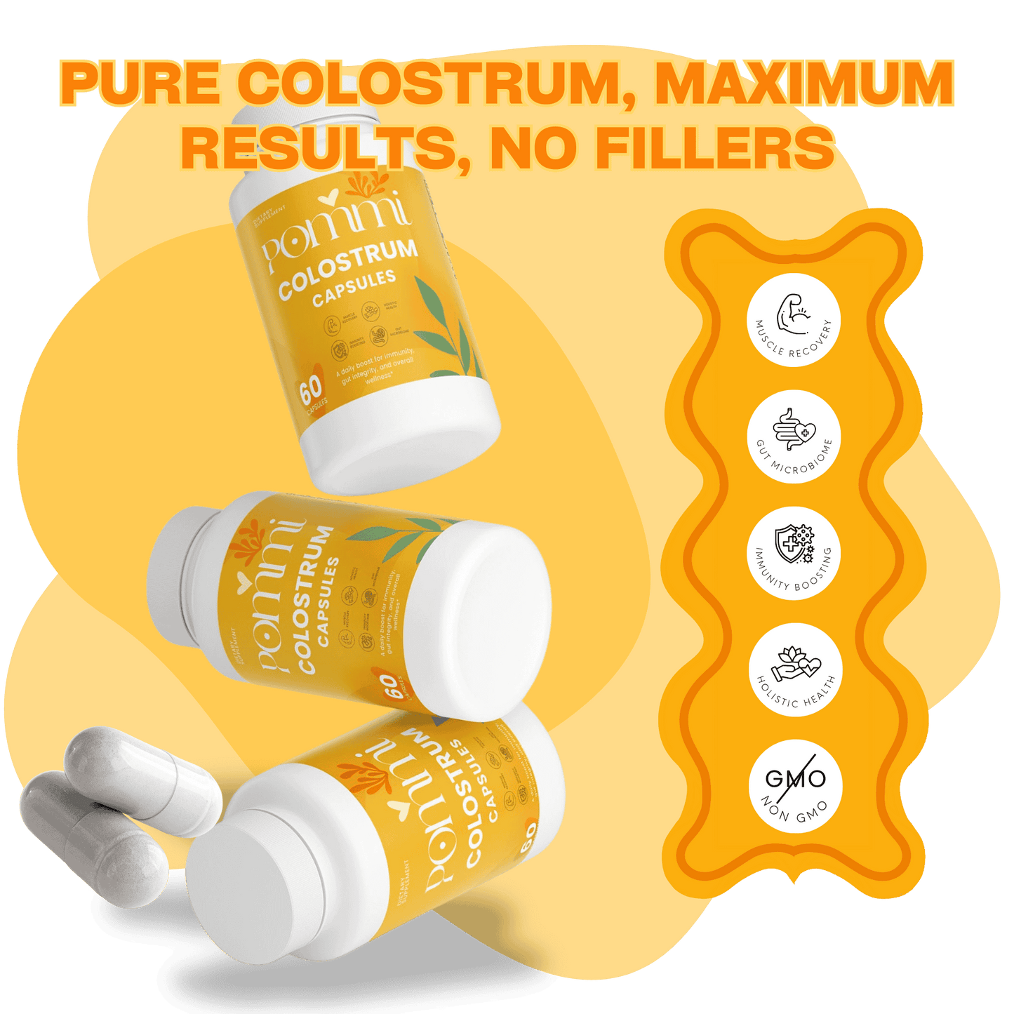 Colostrum Capsules - Immune Support, Gut Health & Muscle Recovery