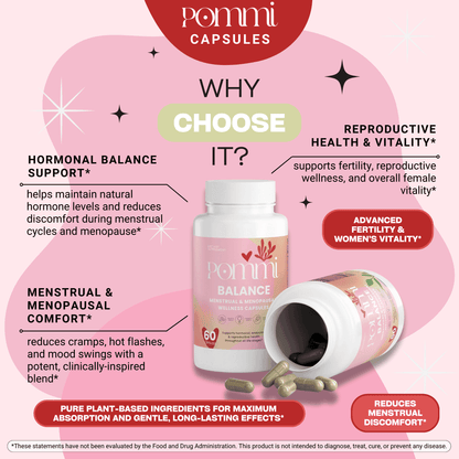 Balance – Menstrual & Menopausal Wellness Capsules for Hormonal Health & Fertility