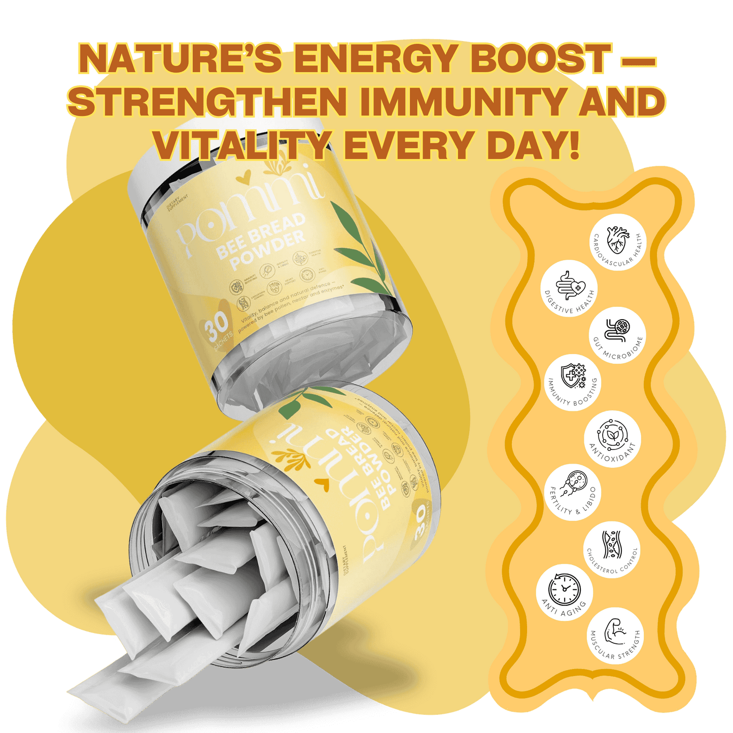 Bee Bread Powder | Natural Superfood Rich in Vitamins & Antioxidants