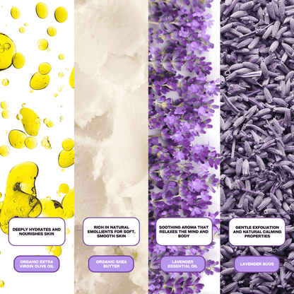 Calming Lavender Soap — Gentle, Moisturizing & Stress-Relief Bar