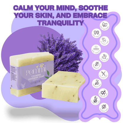 Calming Lavender Soap — Gentle, Moisturizing & Stress-Relief Bar