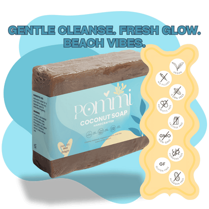 Coconut Soap Bar – Organic Hydrating Body Soap for Sensitive & Dry Skin