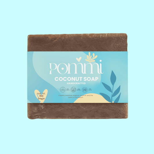 Coconut Soap Bar – Organic Hydrating Body Soap for Sensitive & Dry Skin